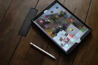 Apps on tablet.