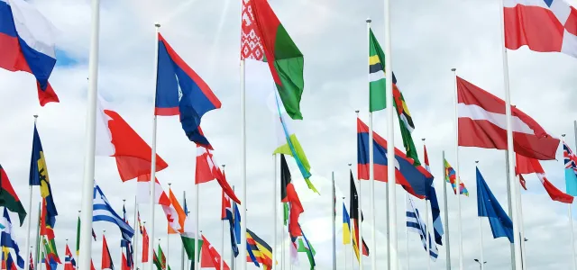 red yellow and green flags by Vladislav Klapin courtesy of Unsplash.